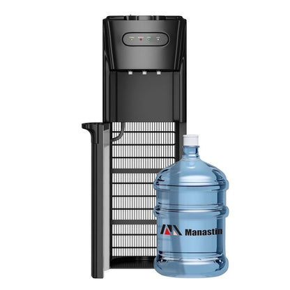 Bottom Loading Water Cooler Dispenser for3 or 5 Gallon Bottles，3 Temperatures with Hot, Room & Cold Spouts, Empty Bottle Indicator, Child Safety Lock, Ideal for Home, Office, Living Room